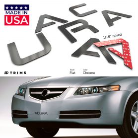 Bumper Plastic Letter Inserts for Acura TL 2004-2008