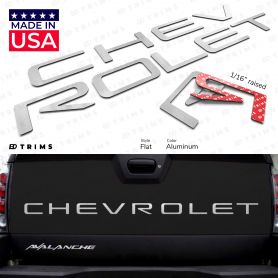Tailgate Plastic Letter Inserts for Chevrolet Avalanche