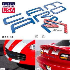 Front & Rear Bumper Plastic Letters Inserts for Chevrolet Camaro 1992-2002