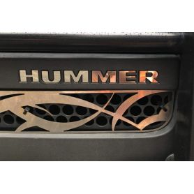 Bumper Plastic Letters Inserts for Hummer H3 Models
