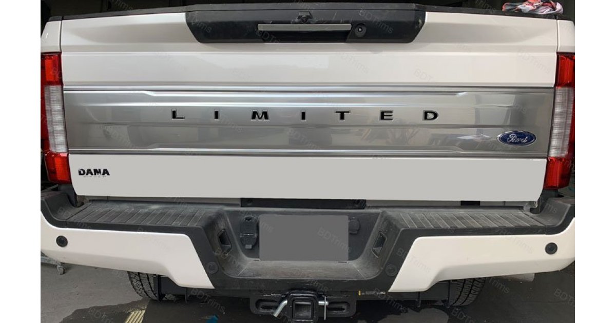 BDTrims Tailgate Raised Letters Compatible with 2018-2020 Expedition Models Black Carbon Style 