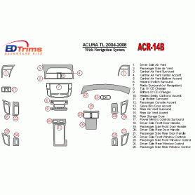 Acura TL 2004 - 2008 Dash Trim Kit