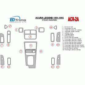 Acura Legend 1991 - 1995 Dash Trim Kit
