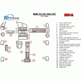 BMW 3 Series 1994 - 1997 Dash Trim Kit