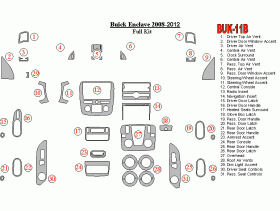 Buick Enclave 2008 - 2012 Dash Trim Kit