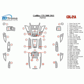 Cadillac CTS 2008 - 2013 Dash Trim Kit