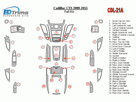 Cadillac CTS 2008 - 2013 Dash Trim Kit