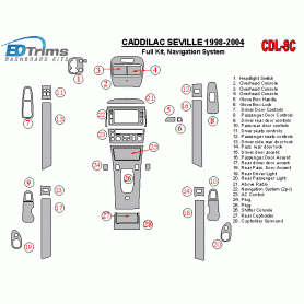 Cadillac Seville 1998 - 2004 Dash Trim Kit