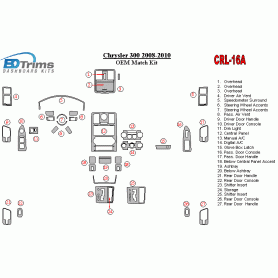 Chrysler 300 2008 - 2010 Dash Trim Kit