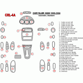 Chrysler 300M 1999 - 2004 Dash Trim Kit