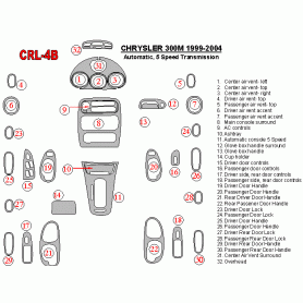 Chrysler 300M 1999 - 2004 Dash Trim Kit