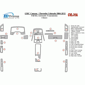 GMC Conyon 2004 - 2012 Dash Trim Kit