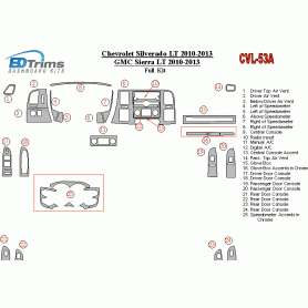 Chevrolet Silverado 2010 - 2013 Dash Trim Kit