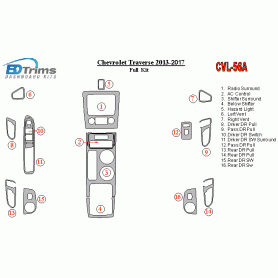 Chevrolet Traverse 2013 - 2017 Dash Trim Kit