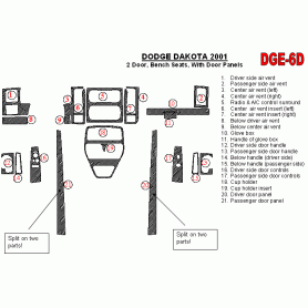 Dodge Dakota 2001 - 2001 Dash Trim Kit