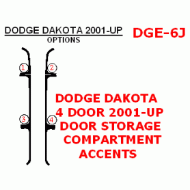 Dodge Dakota 2001 - 2004 Dash Trim Kit