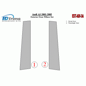 Audi A3 2003-2005 Exterior Door Window Pillar Post Cover Trim