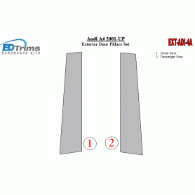 Audi A4 2001-UP Exterior Door Window Pillar Post Cover Trim