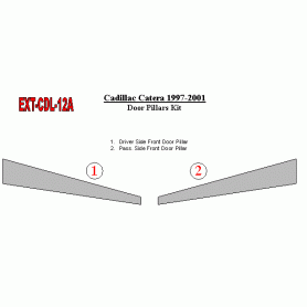 Cadillac Catera 1997-2001 Exterior Door Window Pillar Post Cover Trim
