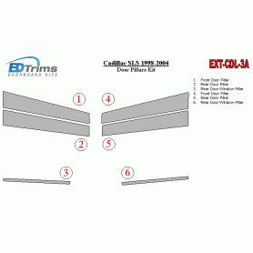Cadillac SLS 1998-2004 Exterior Door Window Pillar Post Cover Trim