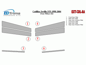 Cadillac Seville 1998-2004 Exterior Door Pillars