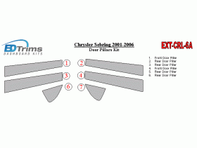 Chrysler Sebring 2001-2006 Exterior Door Pillars