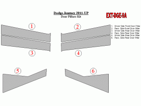 Dodge Journey 2011-UP Exterior Door Pillars