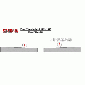 Ford Thunderbird 1989-1997 Exterior Door Window Pillar Post Cover Trim