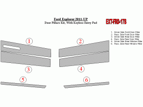 Ford Explorer 2011-UP Exterior Door Pillars