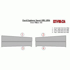 Ford Explorer Sport 1991-1994 Exterior Door Pillars