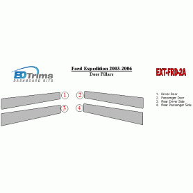 Ford Expedition 2003-2006 Exterior Door Window Pillar Post Cover Trim