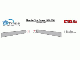 Honda Civic 2006-2011 Exterior Door Pillars