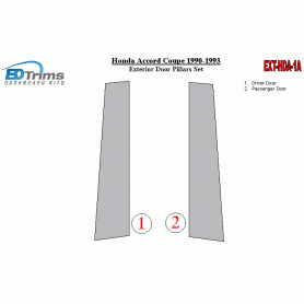 Honda Accord 1990-1993 Exterior Door Window Pillar Post Cover Trim