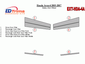 Honda Accord 2003-2007 Exterior Door Pillars