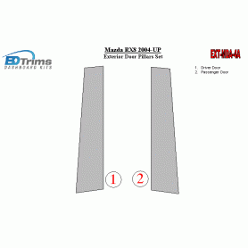 Mazda RX-8 2004-UP Exterior Door Window Pillar Post Cover Trim