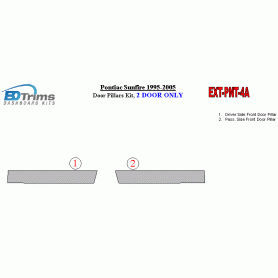 Pontiac Sunfire 1995-2005 Exterior Door Window Pillar Post Cover Trim