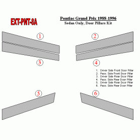 Pontiac Grand Prix 1988-1996 Exterior Door Pillars