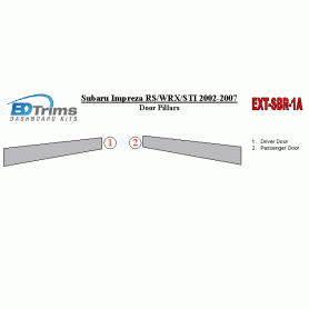 Subaru Impreza 2002-2007 Exterior Door Window Pillar Post Cover Trim