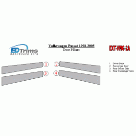 Volkswagen Passat 1998-2005 Exterior Door Window Pillar Post Cover Trim