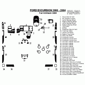 Ford Excursion 2000 - 2004 Dash Trim Kit