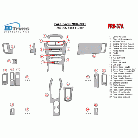 Ford Focus 2008 - 2011 Dash Trim Kit