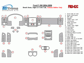 Ford F-150 2004 - 2008 Dash Trim Kit