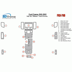 Ford Taurus 2013 - 2015 Dash Trim Kit