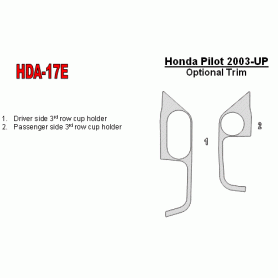 Honda Pilot 2003 - 2004 Dash Trim Kit