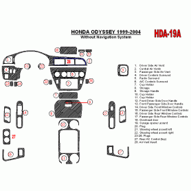 Honda Odyssey 1999 - 2004 Dash Trim Kit