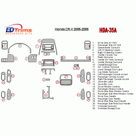 Honda CR-V 2005 - 2006 Dash Trim Kit