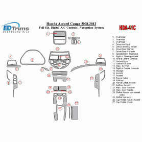 Honda Accord 2008 - 2012 Dash Trim Kit