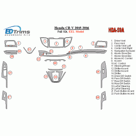 Honda CR-V 2015 - 2016 Dash Trim Kit