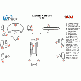 Honda HR-V 2016 - 2019 Dash Trim Kit