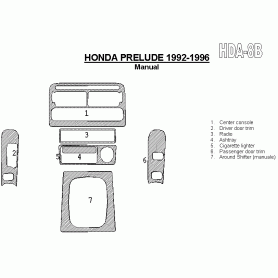 Honda Prelude 1992 - 1996 Dash Trim Kit